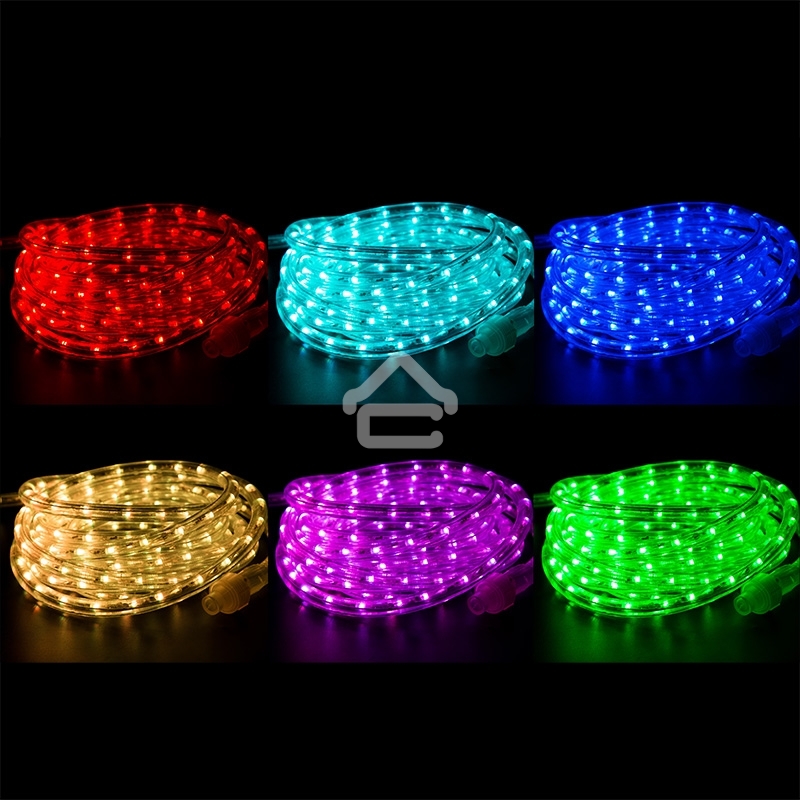 Дюралайт LED, свечение с динамикой (2W) - RGB Ø13мм, 36LED/м, 6м