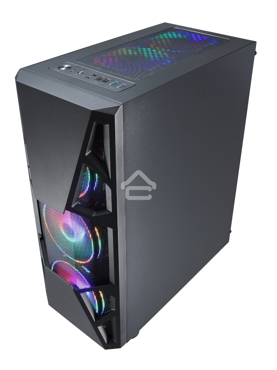 Компьютерный корпус Aerocool / Formula CL-3303B RGB черный без БП ATX 6x120mm 2xUSB2.0 1xUSB3.0 audio bott PSU