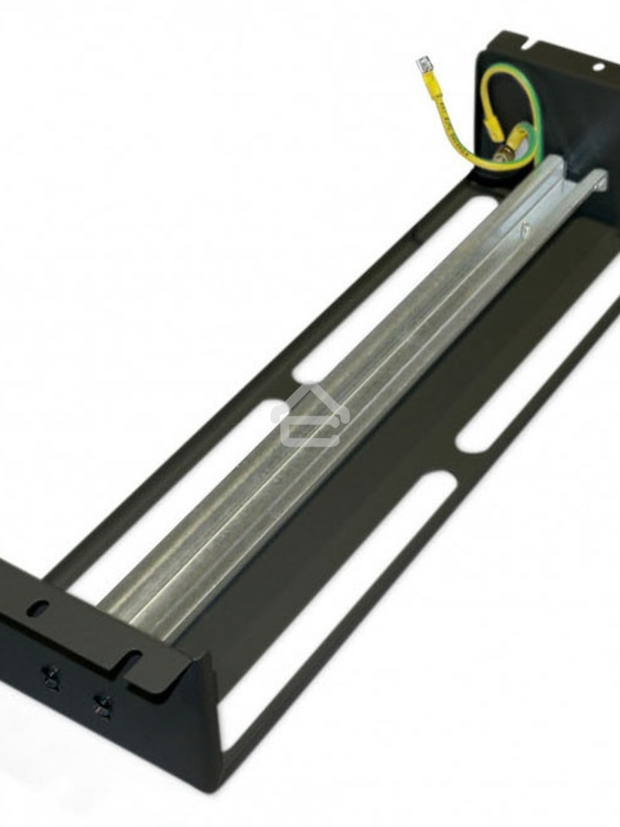 Рейка-DIN Hyperline BPB19-PS-3U-RAL9005 1U черный (упак.:1шт)