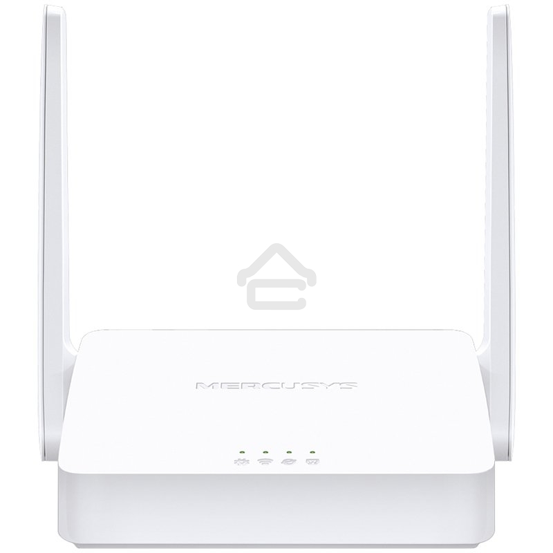 Роутер Mercusys 300Mbps Multi-Mode Wireless N Router, 2× Fixed External Antennas, 2× 10/100 Mbps LAN Ports, 1× 10/100 Mbps WAN Port, FEATURE: Access Point Mode, WPS/Reset Button, IPTV, IPv6, Beamforming, MU-MIMO, Parental Controls, Guest Network