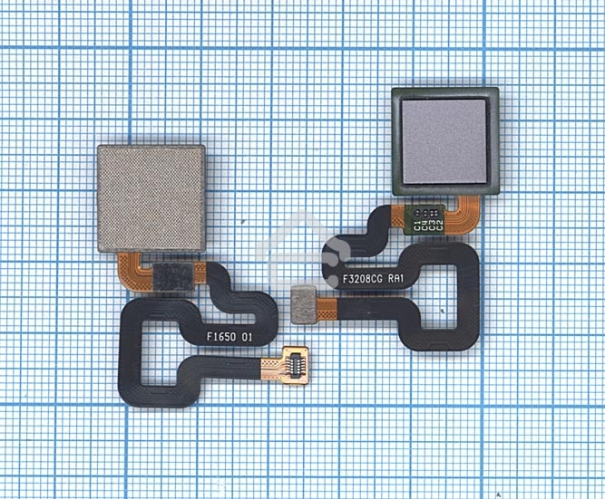 Шлейф со сканером отпечатка пальца для Xiaomi Redmi 4 Pro серый