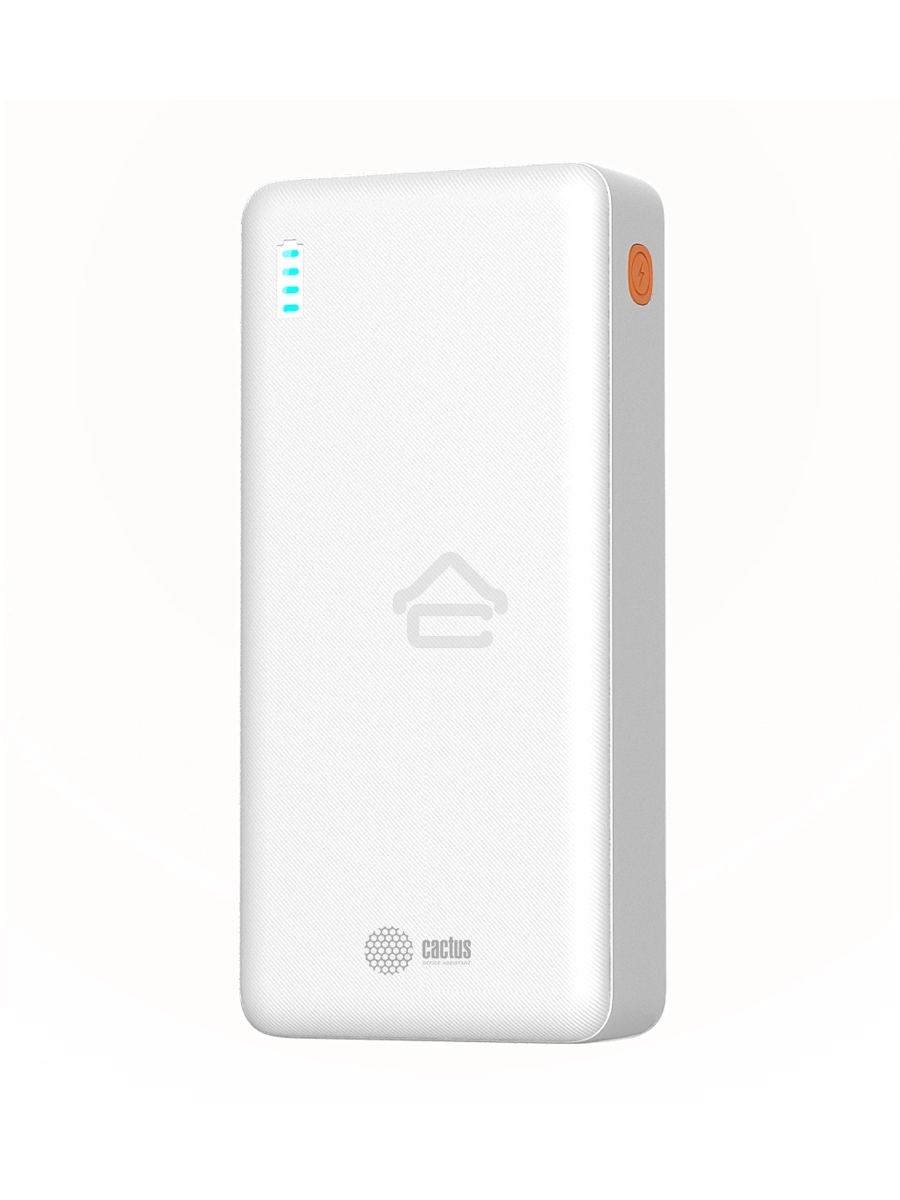 Мобильный аккумулятор Cactus CS-PBFSEA-20000 20000mAh 4.5A USB-A/2xUSB-C белый