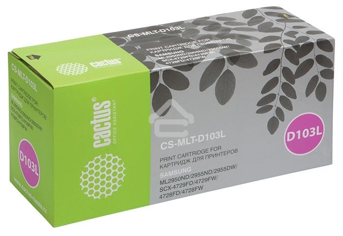 Картридж лазерный Cactus CS-D103L черный (2500 стр.) для Samsung SCX-4728FD/ML-2955ND/2955DW
