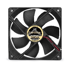 Вентилятор для корпуса ExeGate ExtraPower EP12025S2P черный, 120 мм, 1800 об/мин, 28 дБ, 2 pin