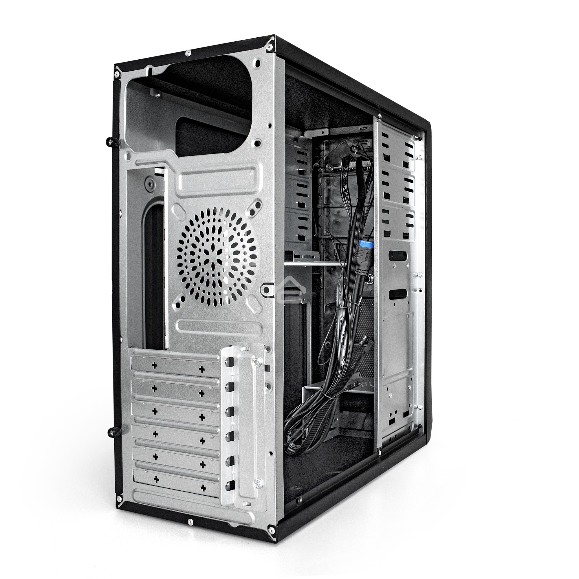 Компьютерный корпус Miditower ExeGate EX283216RUS CP-603UB-CP400 (ATX, БП CP400 с вент. 8см, 2*USB+2*USB3.0, аудио, блокировка, черный)