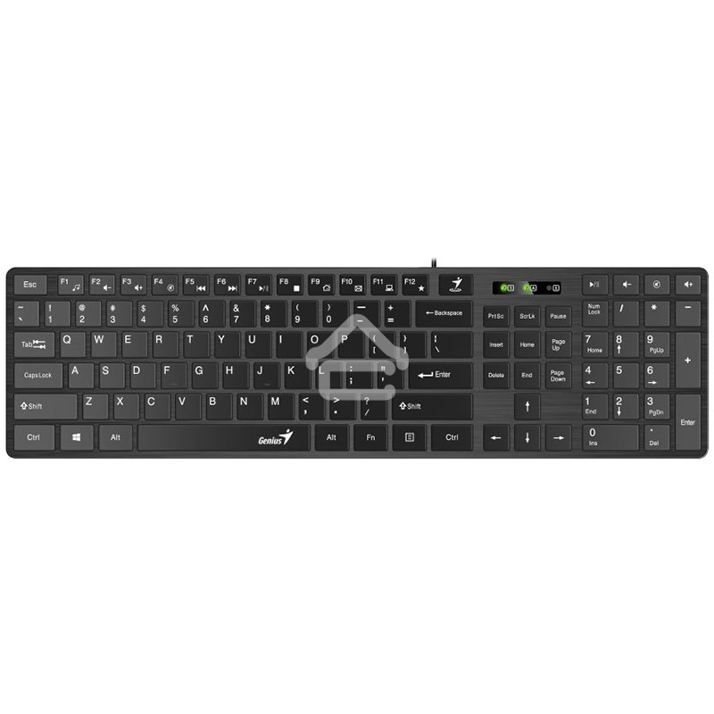 Комплект проводной Genius SlimStar C126 клавиатура+мышь, USB. Цвет: черный