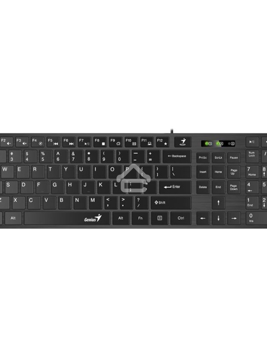 Комплект проводной Genius SlimStar C126 клавиатура+мышь, USB. Цвет: черный