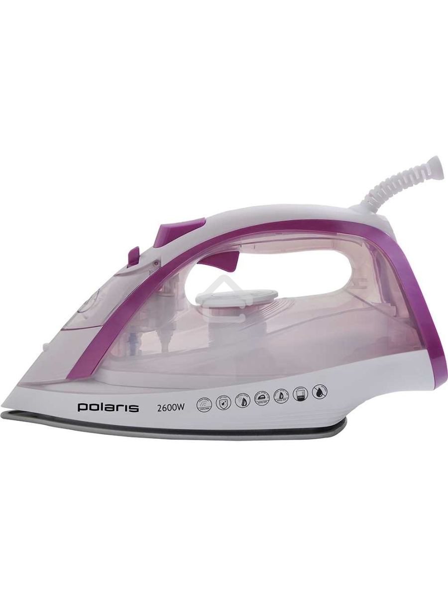 Утюг Polaris PIR2668AK 3m белый/розовый 2600Вт