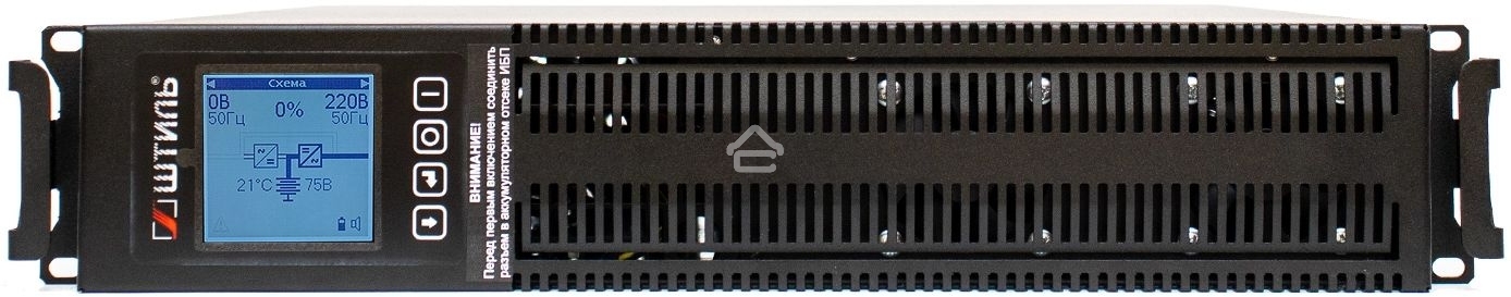 Источник бесперебойного питания ШТИЛЬ 3000 ВА; on-line; батарея: 72В, int, ext (no incl; 2U; rack/tower