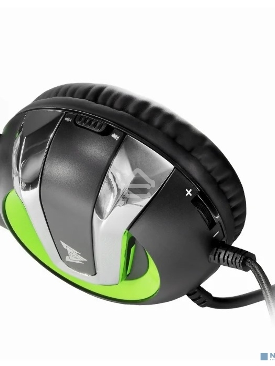 Гарнитура игровая Crown CMGH-3002 черный/зеленый
