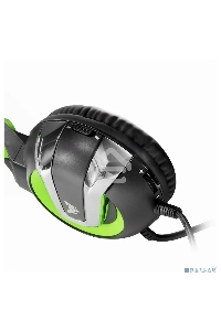 Гарнитура игровая Crown CMGH-3002 черный/зеленый