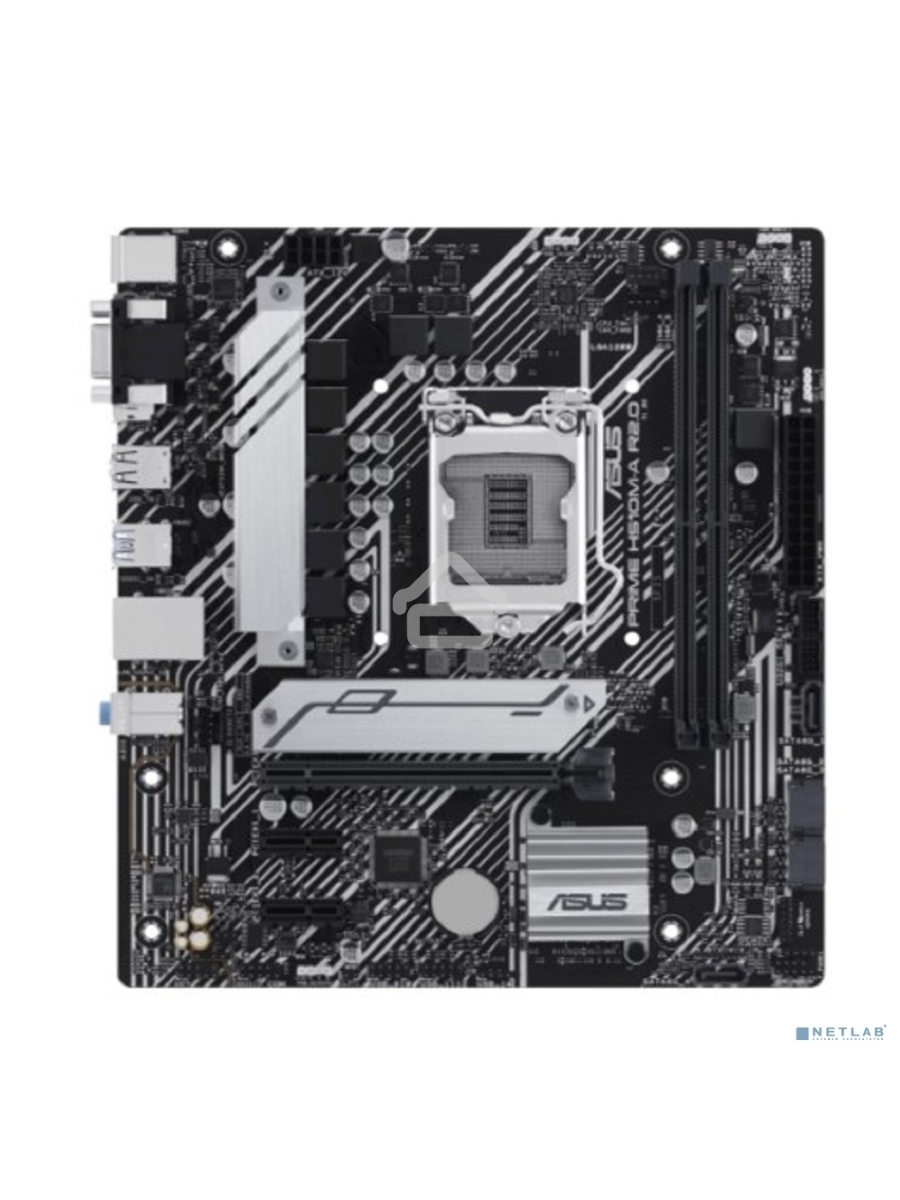 Материнская плата ASUS PRIME H510M-A R2.0, LGA 1200, Intel H470, 2xDDR4, 4xSATA, 1xM.2, 1xPCI-E 4.0 x16, 2xPCI-E x1, 1xHDMI, 1xDP, 1xVGA, 4xUSB-A 3.2 Gen 1, 2xUSB-A 2.0, 1x 1Gb LAN, 3x3.5 мм, 7.1, Micro-ATX