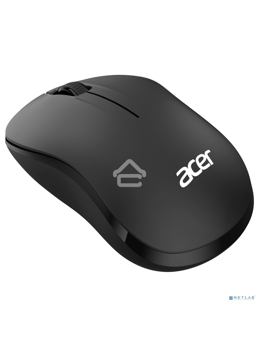 Мышь беспроводная Acer OMR160 черный, 1200 dpi, радиоканал, USB, кнопки - 3