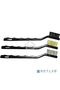 Кордщетка ручная FIT 38453  набор 3шт (сталь/нейлон/латунь)