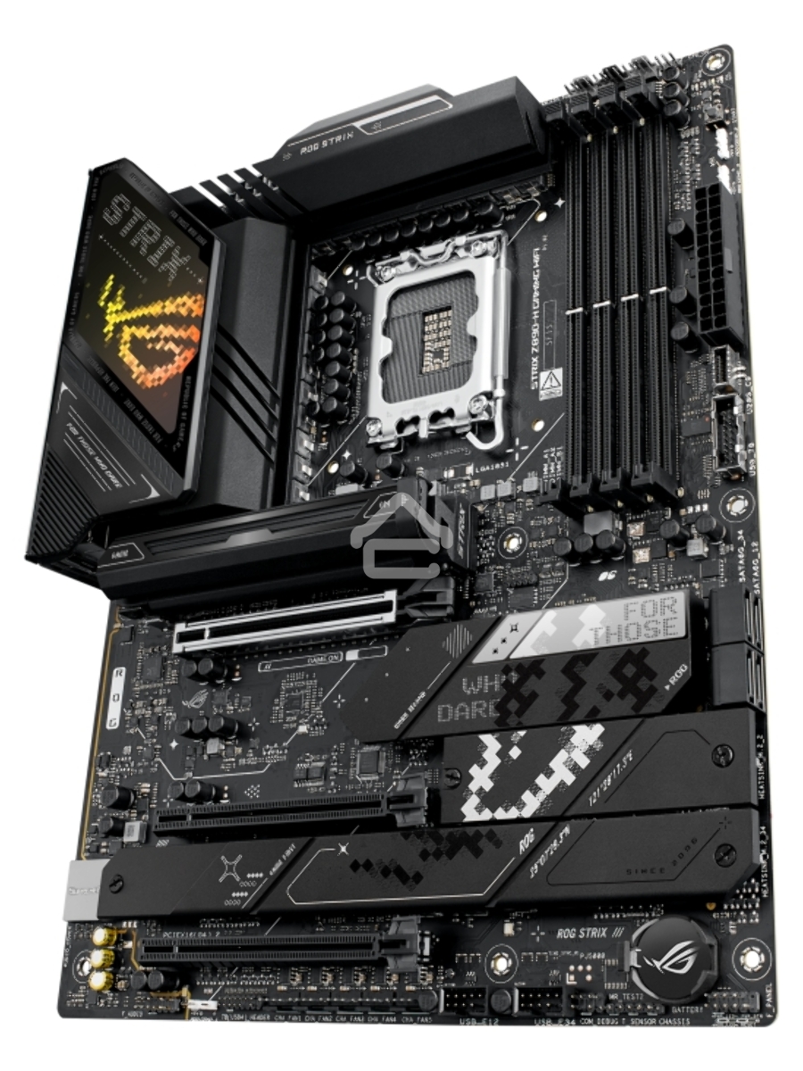 Материнская плата ASUS ROG STRIX Z890-H GAMING WIFI, LGA1851, Intel Z890, 4xDDR5, 4xSATA, 4xM.2, 1xPCIe 5.0 x16, 2xPCIe 4.0 x16, 1xDP, 1xHDMI, 1x5Gb LAN, Wi-Fi 7, 2xUSB 2.0, 4xUSB 3.2 Gen 1, 4xUSB 3.2 Gen 2, 2xUSB 3.2 Gen 2x2, 1xUSB-C, 1xS/PDIF, 2x3.5 мм,