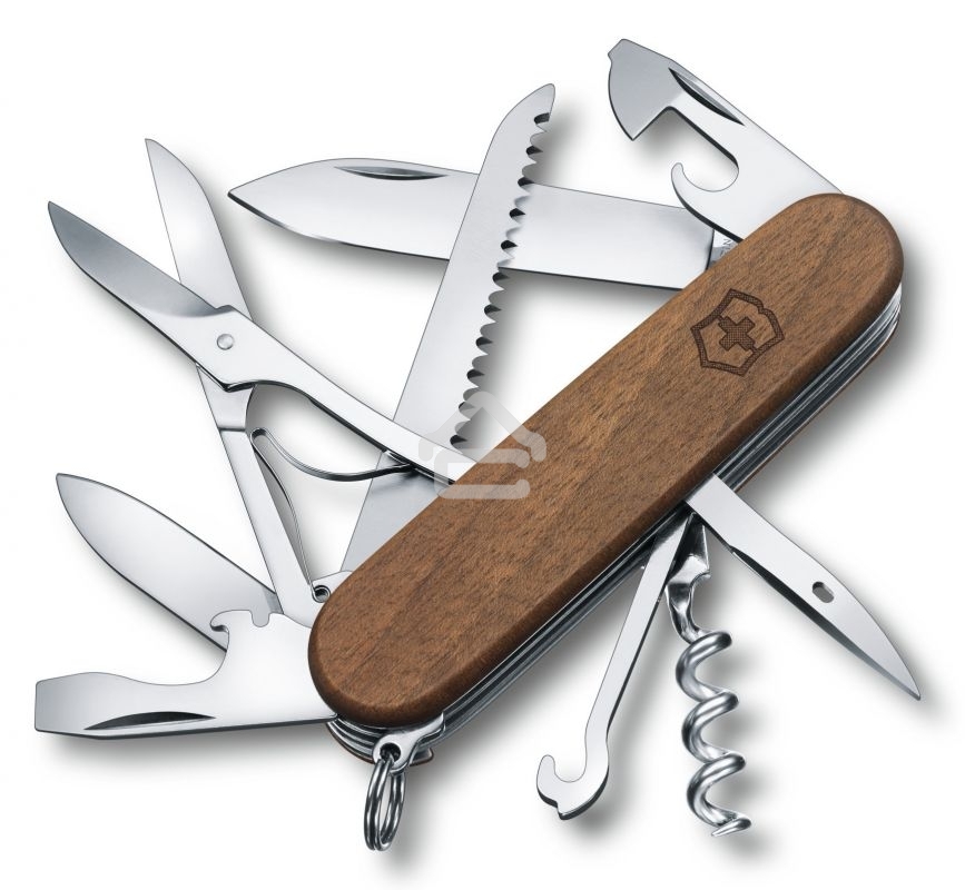 Нож перочинный Victorinox Huntsman Wood (1.3711.63) 91мм 13функций дерево карт.коробка