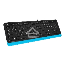 Клавиатура проводная A4Tech Fstyler FK10, USB, черный/синий
