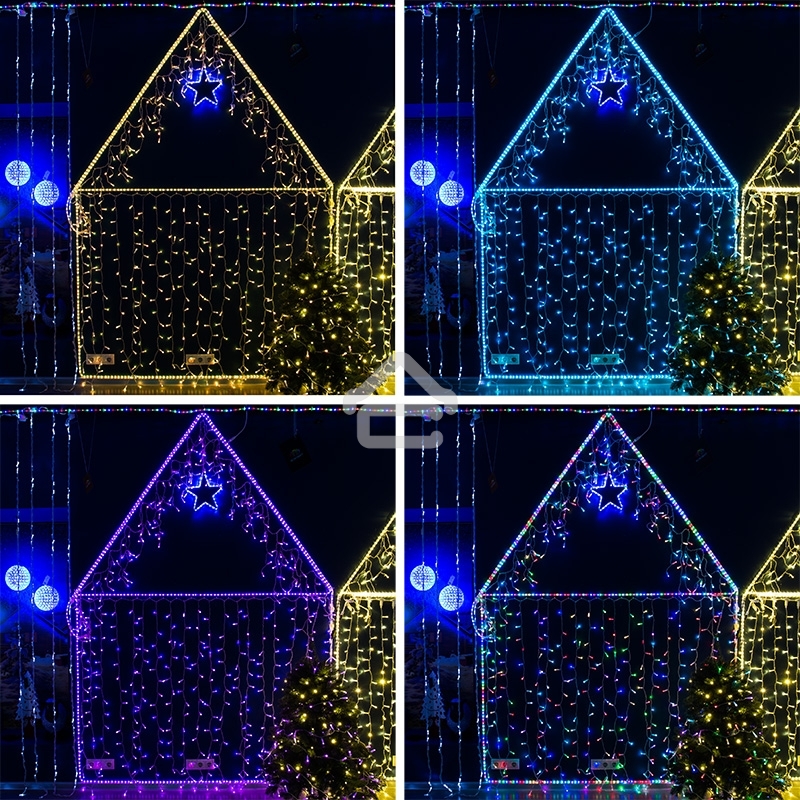 Дюралайт LED, свечение с динамикой (2W) - RGB Ø13мм, 36LED/м, 6м