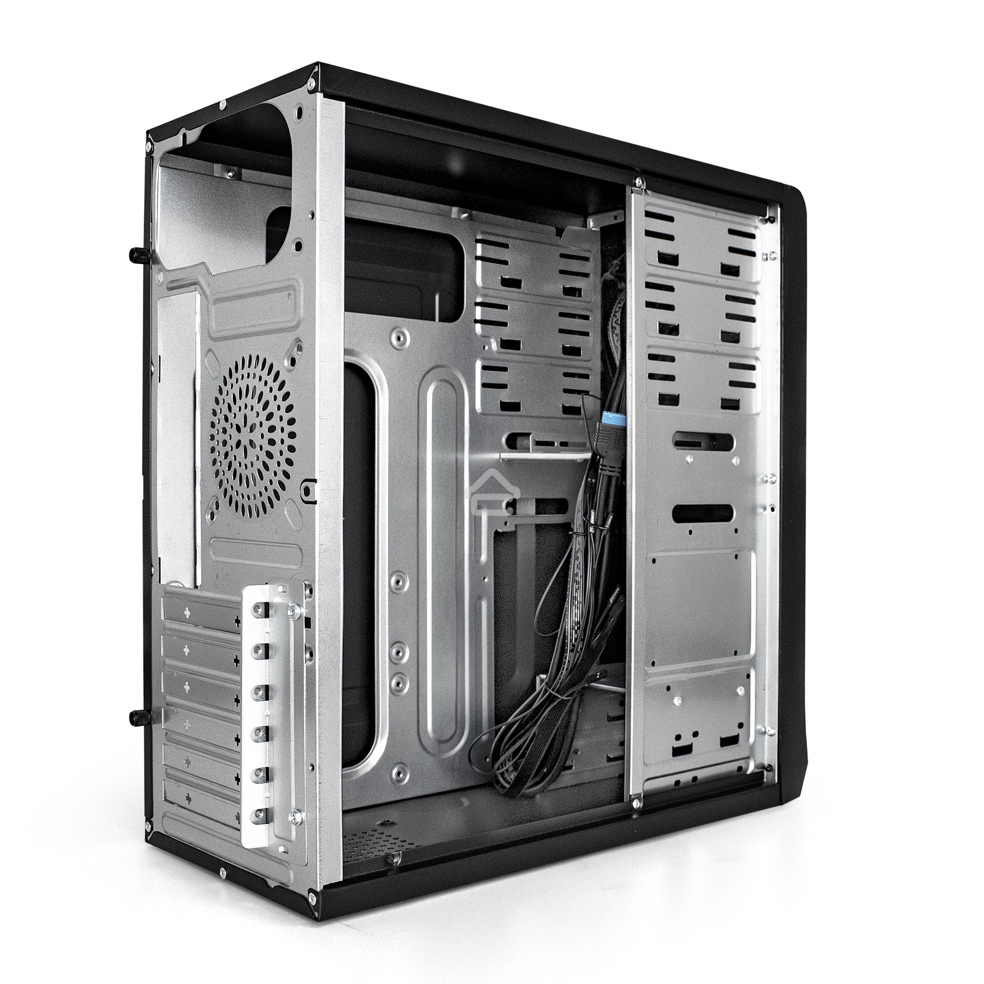 Компьютерный корпус Miditower ExeGate EX283216RUS CP-603UB-CP400 (ATX, БП CP400 с вент. 8см, 2*USB+2*USB3.0, аудио, блокировка, черный)