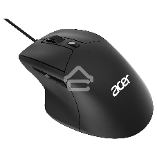 Мышь проводная Acer OMW130 черный, 3600 dpi, USB, кнопки - 6