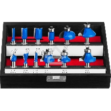 Набор фрез по дереву Зубр 28796-H12 (12 шт; хвостовик 8 мм)