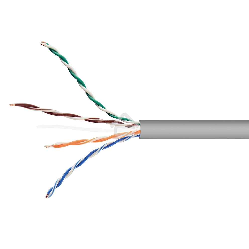 Кабель Cablexpert Россия, UPC-5051E-4-CU/100, UTP indoor 4x2x0.51, медный, кат.5e, однож., 100м, box, серый