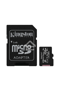 Флеш карта microSDHC 256GB microSDXC Class10 Kingston <SDCS2/256GB> UHS-I Canvas Select up to 100MB/s с адапт.