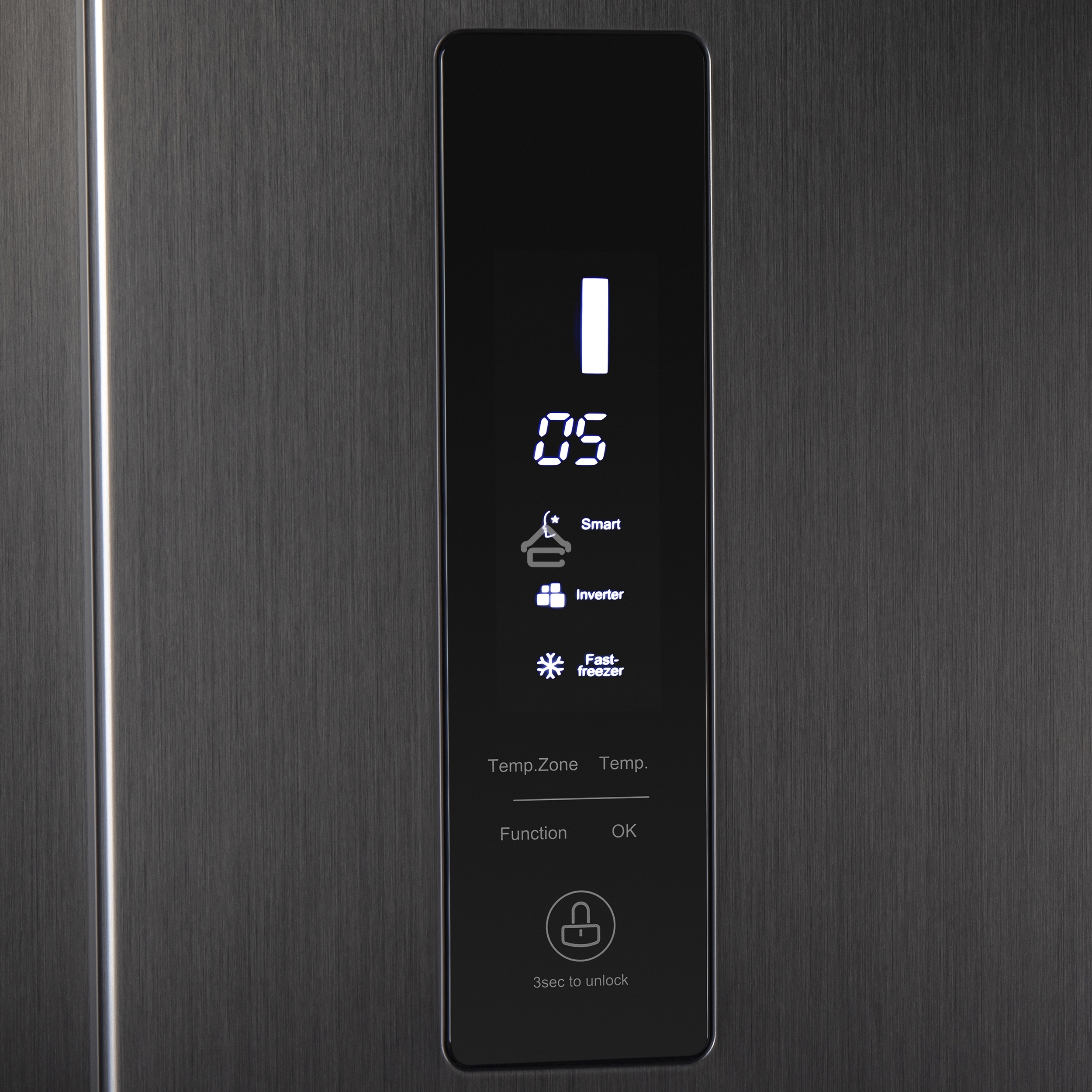 Холодильник Maunfeld MFF177NFSB черный глянц. двухкамерный 263/170л морозилка сбоку, No Frost, Side by Side