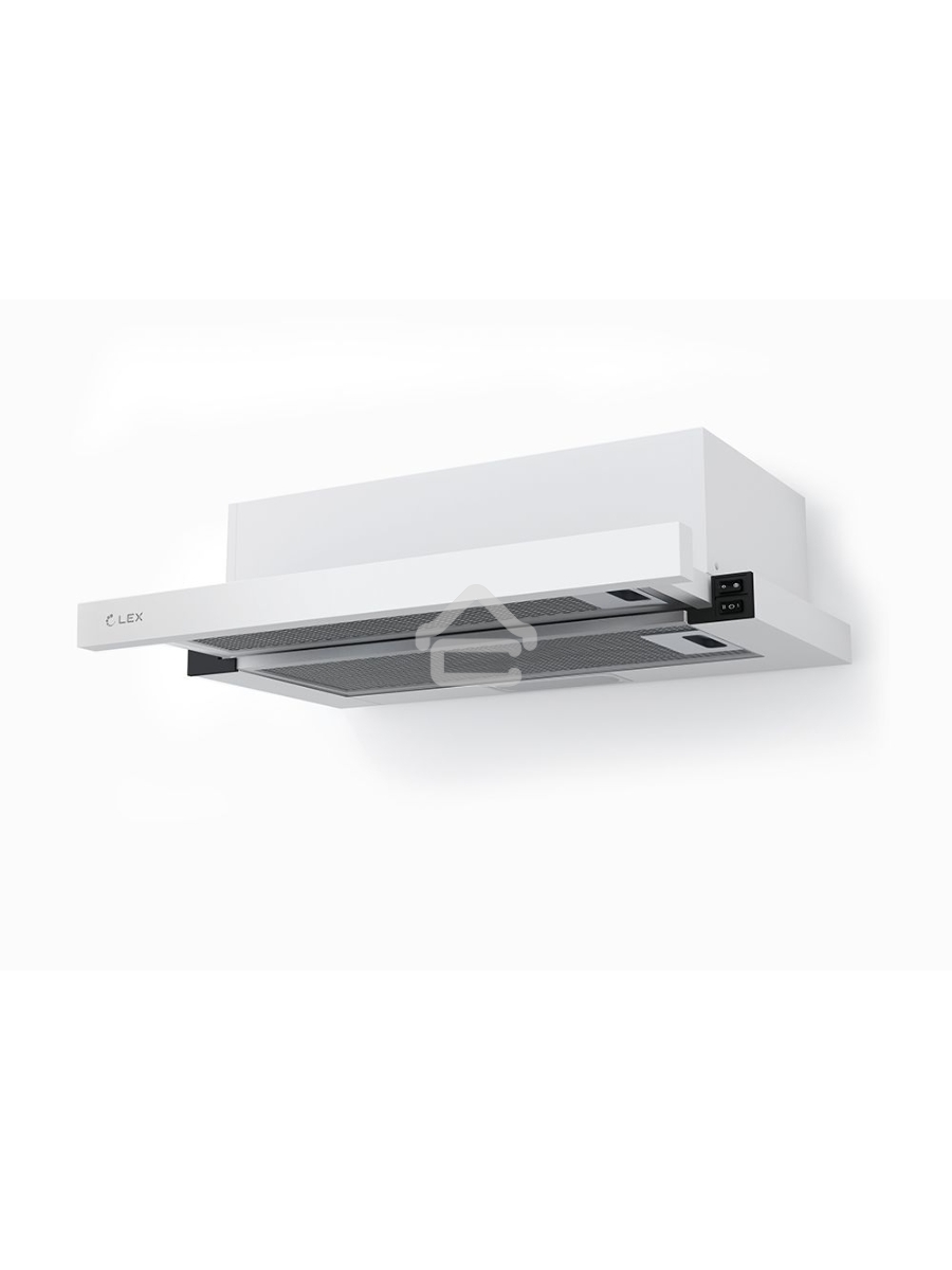 Вытяжка встраиваемая LEX HUBBLE 500 WHITE 570 - 650 м³/ч, LED лампы