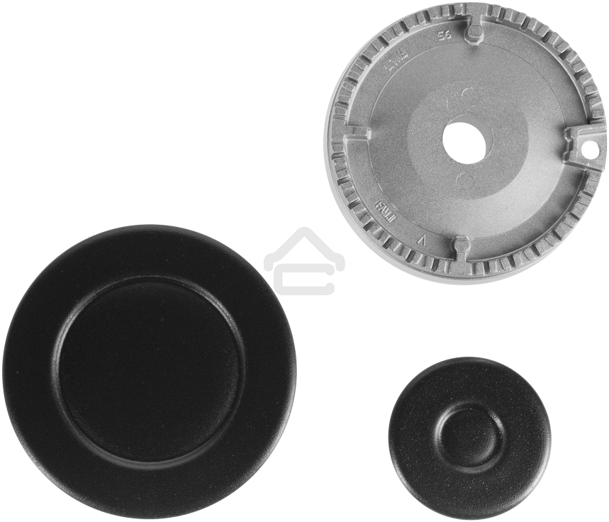 Газовая варочная панель Maunfeld EGHE.64.3STS-EB/G, 4 конфорки, эмалированная сталь, черный