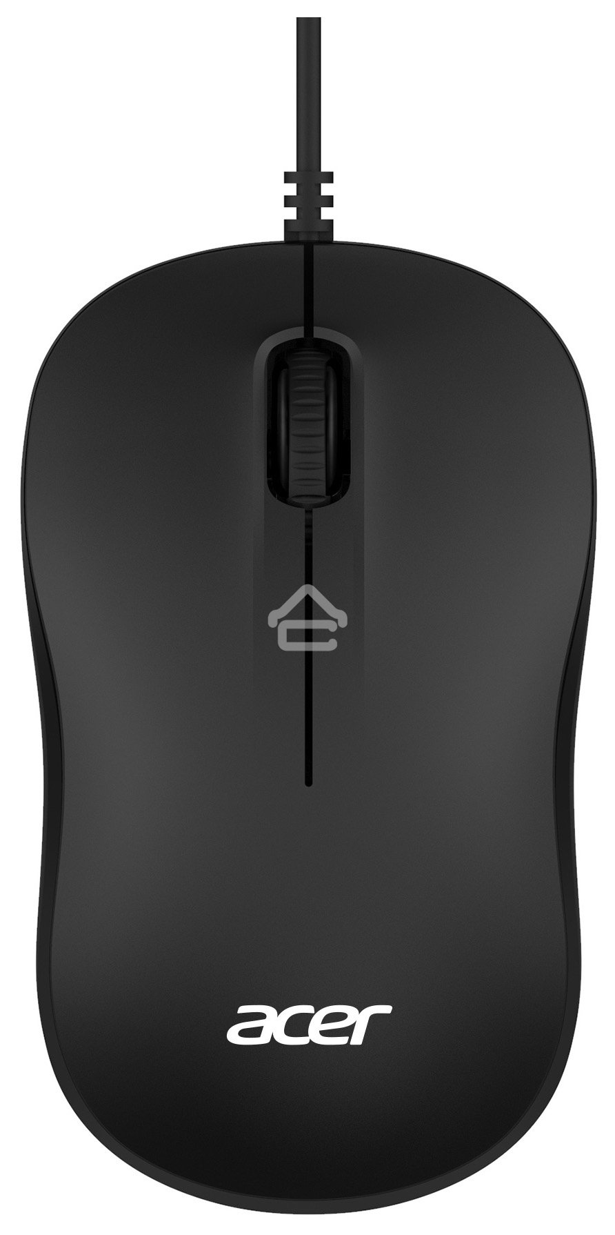 Мышь проводная Acer OMW140 черный, 1200 dpi, USB, кнопки - 3