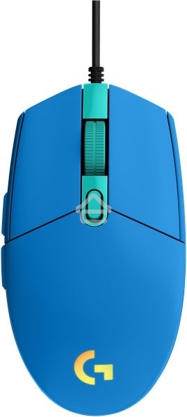 Мышь проводная Logitech G102 LIGHTSYNC синий, 8000 dpi, USB, кнопки - 6