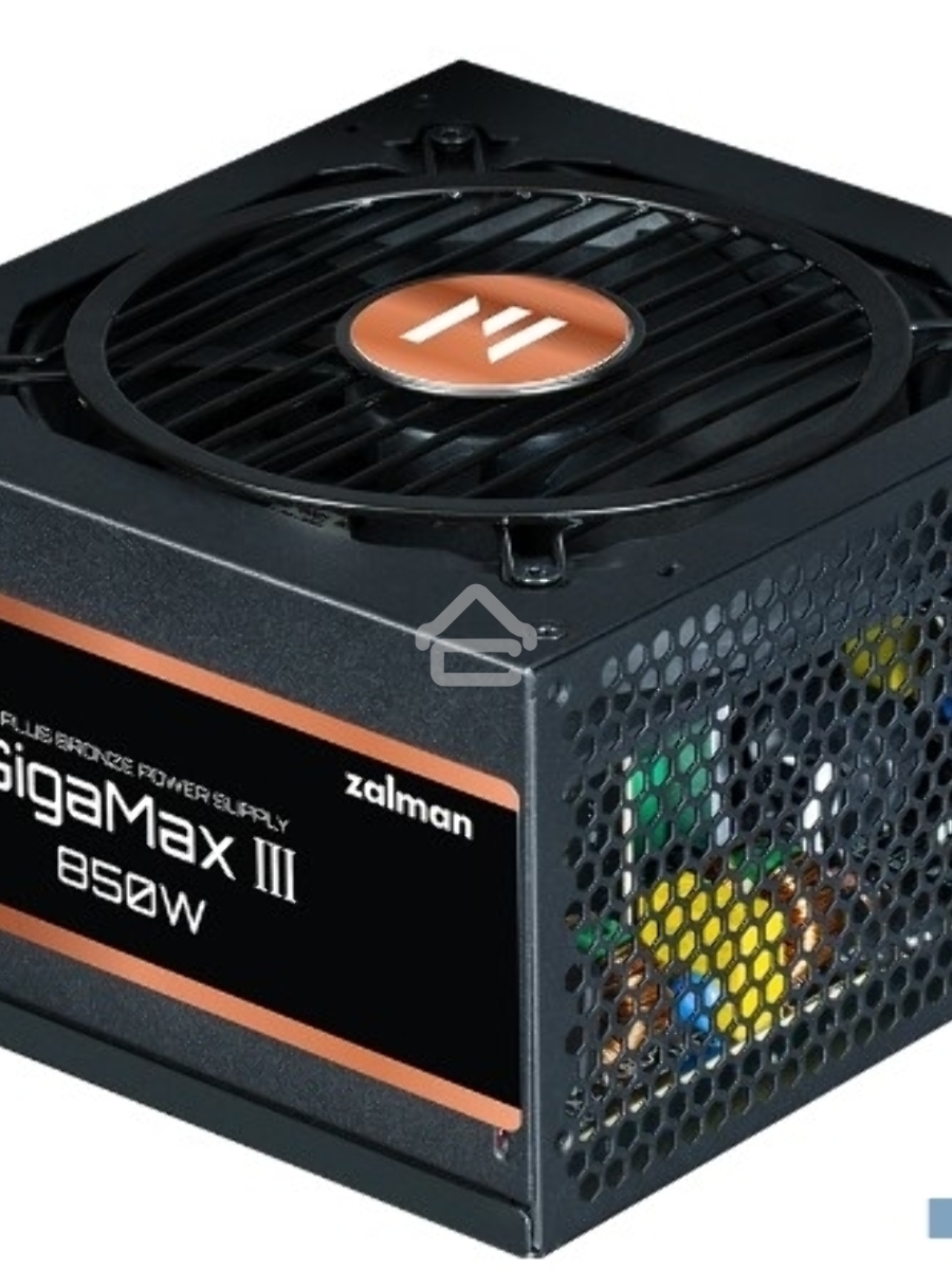 Блок питания Zalman GigaMax III 850W Retail (ZM850-GV3), 850Вт, 80 PLUS Bronze, 120мм, черный