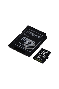 Флеш карта microSDHC 256GB microSDXC Class10 Kingston <SDCS2/256GB> UHS-I Canvas Select up to 100MB/s с адапт.