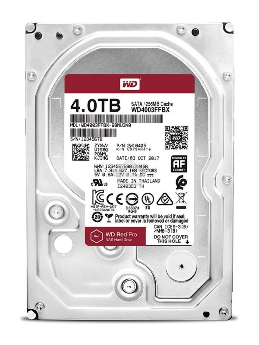 Жесткий диск WD Red Pro WD4003FFBX 4ТБ 3,5