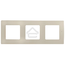 Рамка 3 поста, сл. кость ETIKA Рамка 3 поста, сл. кость