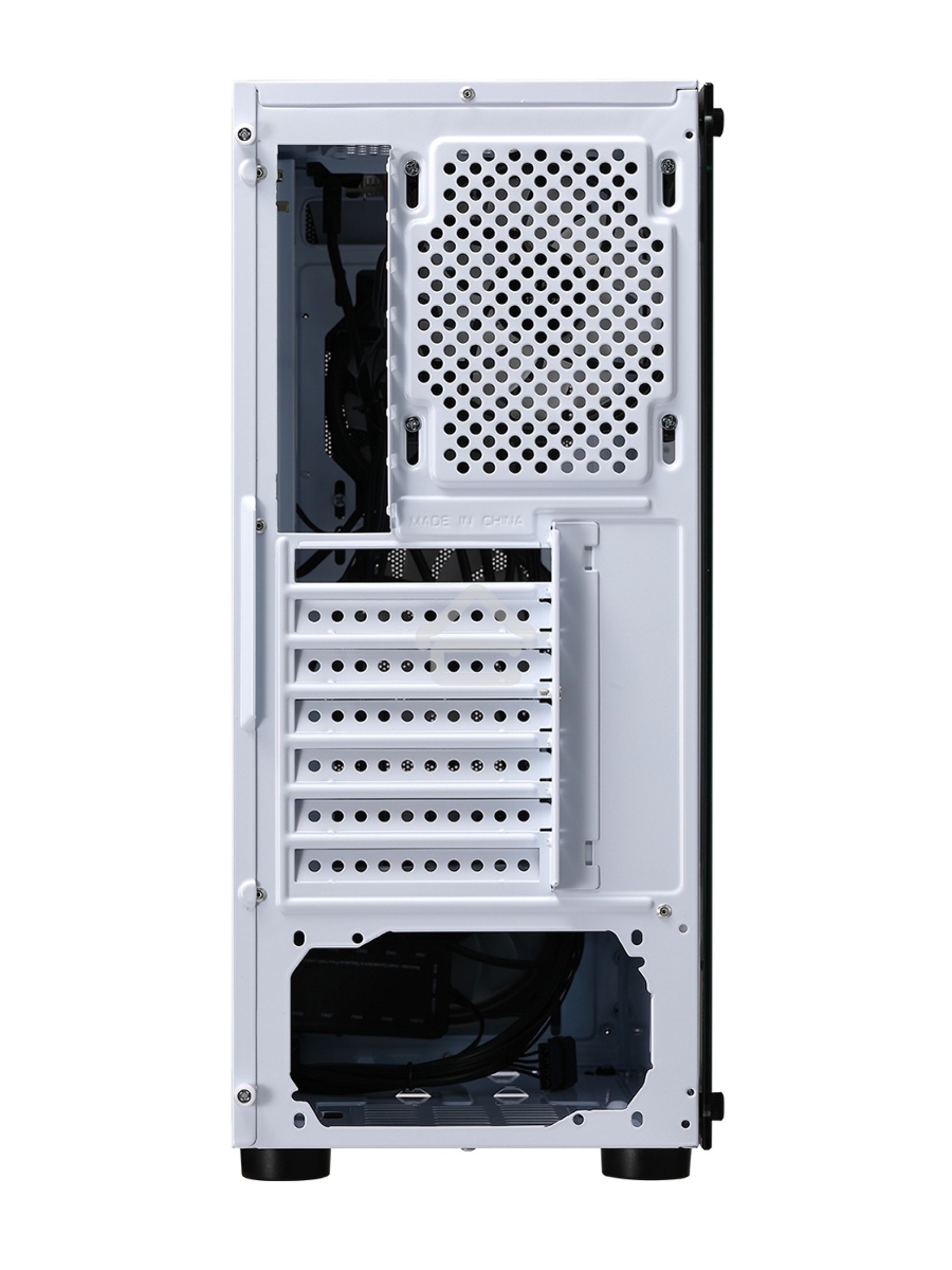 Компьютерный корпус AeroCool / Formula CL-3303W RGB белый без БП ATX 6x120mm 2xUSB2.0 1xUSB3.0 audio bott PSU