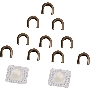 Комплект бушингов Cet CET6375R (RM1-6319-Bushing) для HP LJ Enterprise P3015/M521/M525 резинового вала (упак.:2шт)