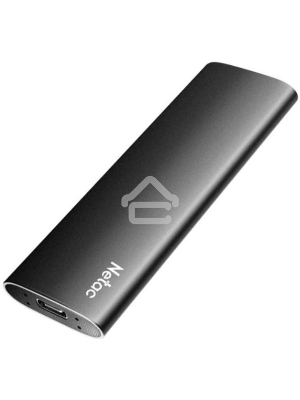 Внешний накопитель SSD Netac 1.0Tb Z SLIM <NT01ZSLIM-001T-32BK> (USB3.2, up to 520/480MBs, 100х29.5х9mm, Black)