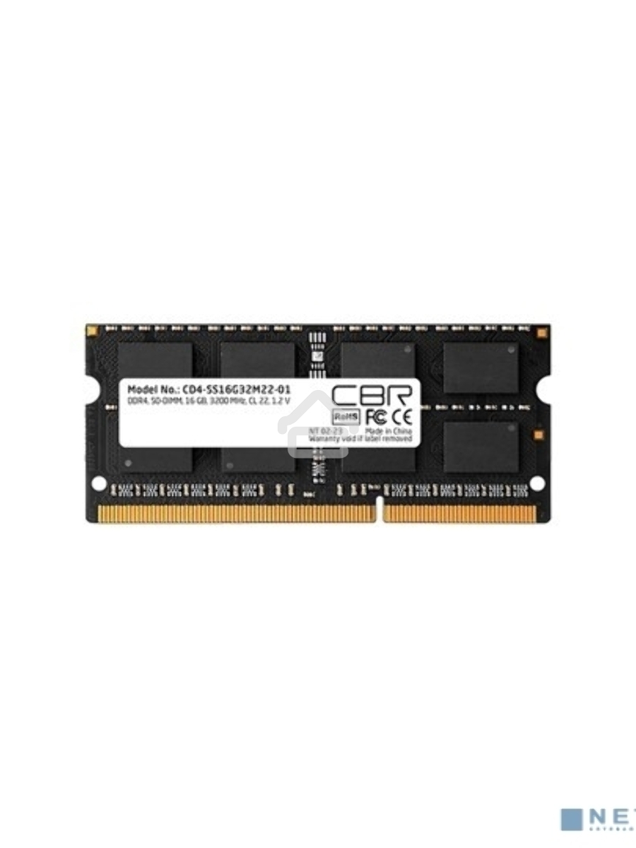 Оперативная память CBR, DDR4, 16GB (1x16GB), 3200MHz, CL22, SO-DIMM