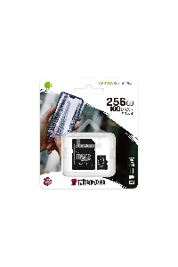 Флеш карта microSDHC 256GB microSDXC Class10 Kingston <SDCS2/256GB> UHS-I Canvas Select up to 100MB/s с адапт.
