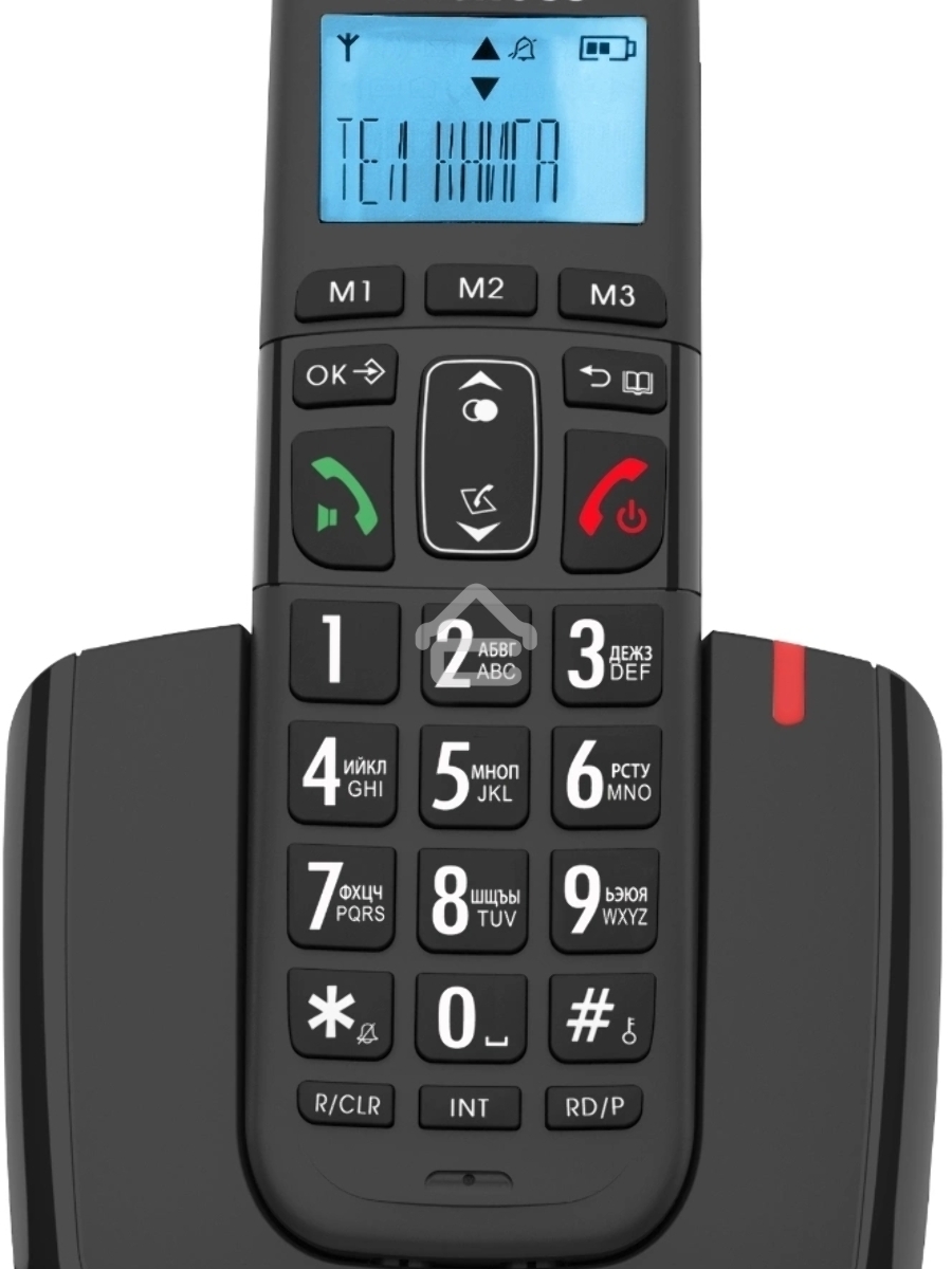 Р/Телефон Dect Decross DC1013 черный АОН