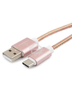 Кабель USB 2.0 Cablexpert CC-G-USBC02Cu-1.8M, AM/Type-C, серия Gold, длина 1.8м, золото, блистер