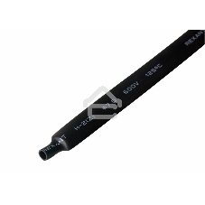 Термоусаживаемая трубка Rexant 7,0/3,5 мм, черная, упаковка 50 шт. по 1 м