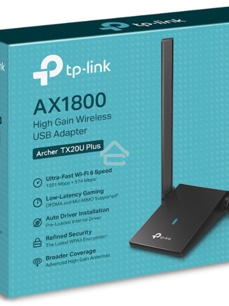 Двухдиапазонный Wi-Fi 6 USB-адаптер TP-Link Archer TX20U Plus AX1800 высокого усиления