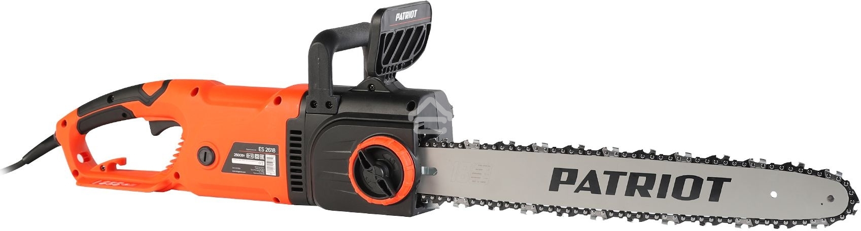 Пила цепная электрическая Patriot ES 2618, 2.5кВт,18' шина, продольный двигатель, плавный пуск, бесключевая натяжка цепи