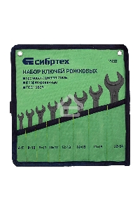 Набор рожковых ключей СИБРТЕХ 15222 (6 - 24 мм)  8 шт.