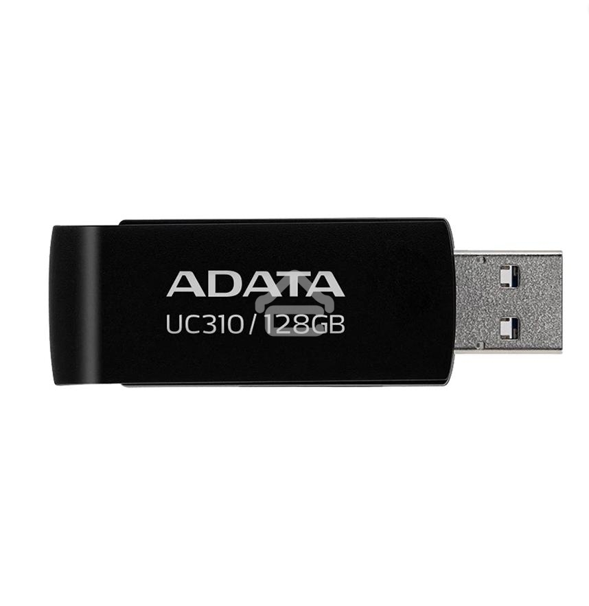 Флешка USB ADATA UC310 (UC310-128G-RBK), 128Gb, USB 3.2 Gen 1, R/W 100/30, черный