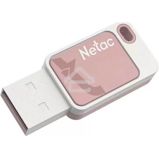 Флешка USB Netac UA31 (NT03UA31N-064G-20PK), 64Gb, USB 2.0, R/W 110/45, розовый/белый