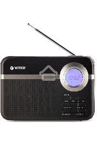 Радиоприемник Vitek VT-3592 (BK) Тип батареек UM-2/С. Выходная мощность 1 вт.